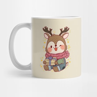 Cute Deer Present Mug